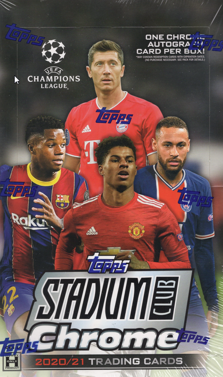 2021 Topps UEFA Stadium Club Chrome Soccer Hobby Box - Collector's Avenue