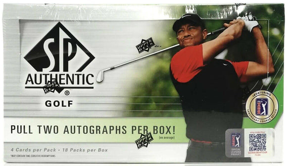 2021 Upper Deck SP Authentic Golf Hobby Box - Collector's Avenue