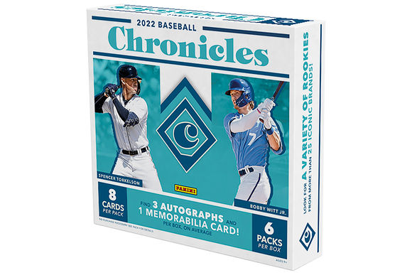 2022 Panini Chronicles Baseball Hobby Box - Collector's Avenue