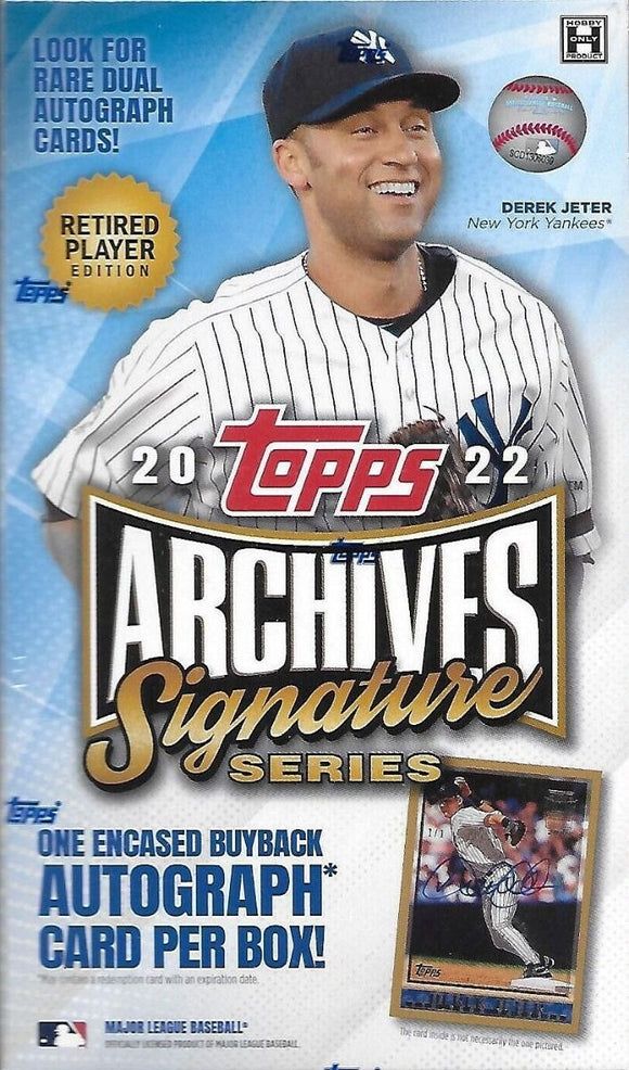 2022 Topps Archives Signature Series Retired Player Edition Baseball Box - Collector's Avenue