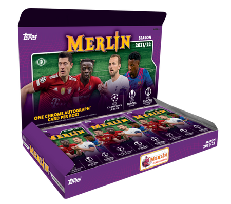 2021-22 Topps UEFA Champions League Merlin Chrome Soccer Hobby Box - Collector's Avenue