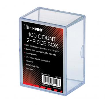 Ultra PRO 2-Piece 100 Count Clear Card Storage Box - Collector's Avenue