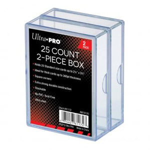 Ultra PRO 2-Piece 25 Count Clear Card Storage Box 2 Pack - Collector's Avenue