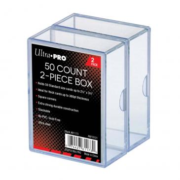 Ultra PRO 2-Piece 50 Count Clear Card Storage Box 2 Pack - Collector's Avenue