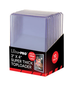 Ultra Pro 3" X 4" Super Thick 180PT Toploader (10 count) - Collector's Avenue