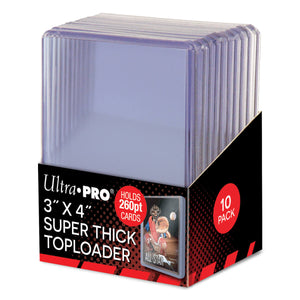 Ultra Pro 3" x 4" Super Thick 260PT Toploader (10 count) - Collector's Avenue