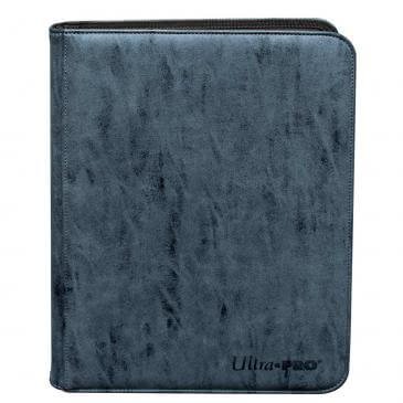 Ultra Pro Zippered 9-Pocket Premium Suede Pro Binder - Sapphire - Collector's Avenue