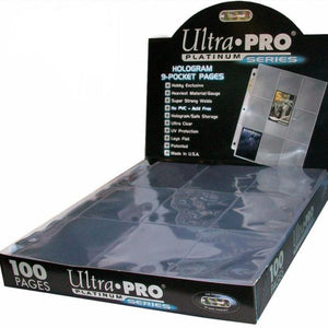 Ultra Pro Platinum Series 9-Pocket Pages (100 Count Box) - Collector's Avenue