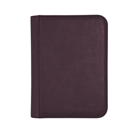 Ultra Pro Suede Collection Zippered 4-Pocket Premium PRO-Binder Amethyst - Collector's Avenue