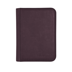 Ultra Pro Suede Collection Zippered 4-Pocket Premium PRO-Binder Amethyst - Collector's Avenue