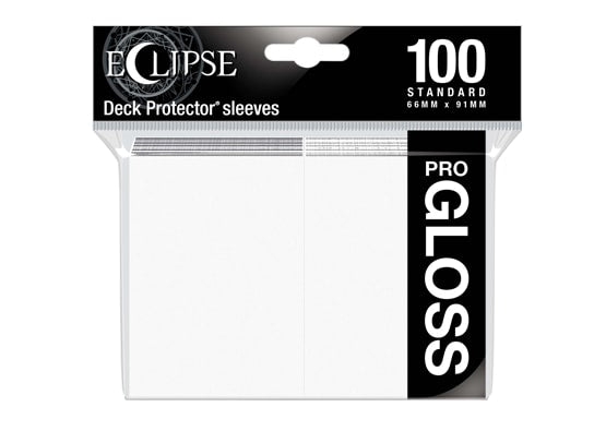Ultra Pro Sleeves - 100 count - Standard Sized - Gloss Arctic White - Collector's Avenue