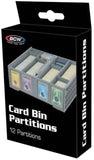 BCW Collectible Gray Card Bin Partitions - Collector's Avenue