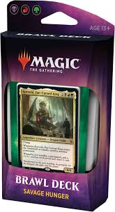 Mtg Magic The Gathering Throne of Eldraine Brawl Deck Savage Hunger (BGR) - Collector's Avenue