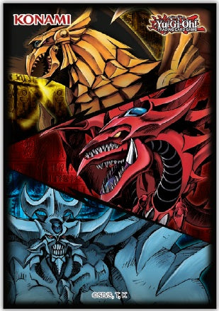Yu-Gi-Oh! Konami Card Sleeves (50ct): Slifer, Obelisk & Ra Collector's Avenue Yu-Gi-Oh! Konami Card Sleeves (50ct): Slifer, Obelisk & Ra Collector's Avenue