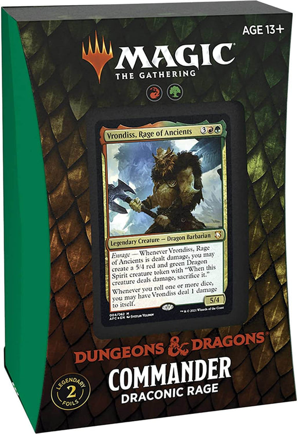 Mtg Magic The Gathering - D&D Adventures in the Forgotten Realms Commander Deck - Draconic Rage - Collector's Avenue