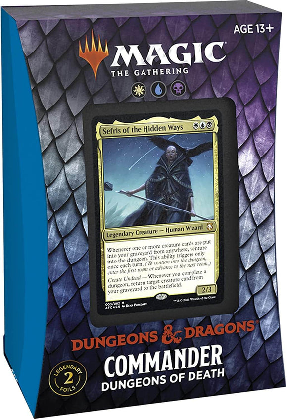 Mtg Magic The Gathering - D&D Adventures in the Forgotten Realms Commander Deck - Dungeons of Death - Collector's Avenue