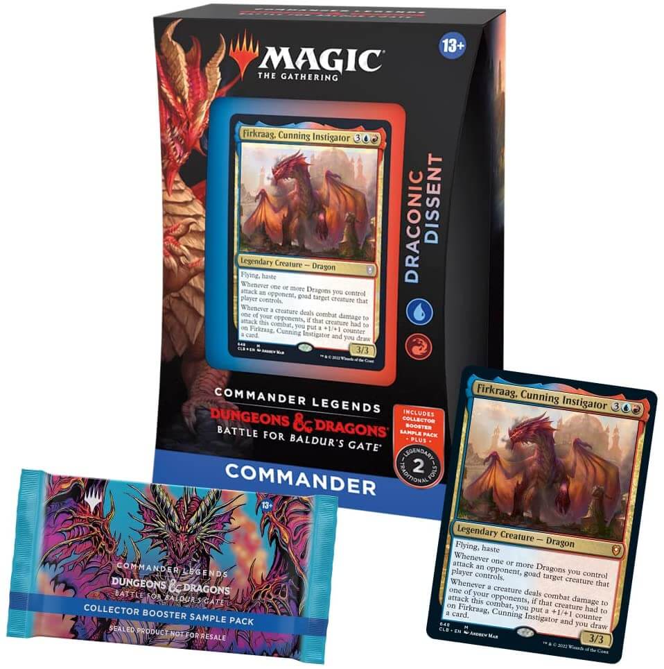 Mtg Magic The Gathering - Commander Legends: Battle for Baldur's Gate Commander Deck - Draconic Dissent - Collector's Avenue