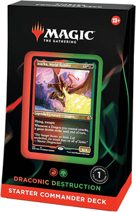 MTG Magic The Gathering Starter Commander Deck - Draconic Destruction (Red-Green) - Collector's Avenue