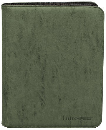 Ultra Pro Zippered 9-Pocket Premium Suede Pro Binder - Emerald - Collector's Avenue