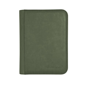 Ultra Pro Suede Collection Zippered 4-Pocket Premium PRO-Binder Emerald - Collector's Avenue