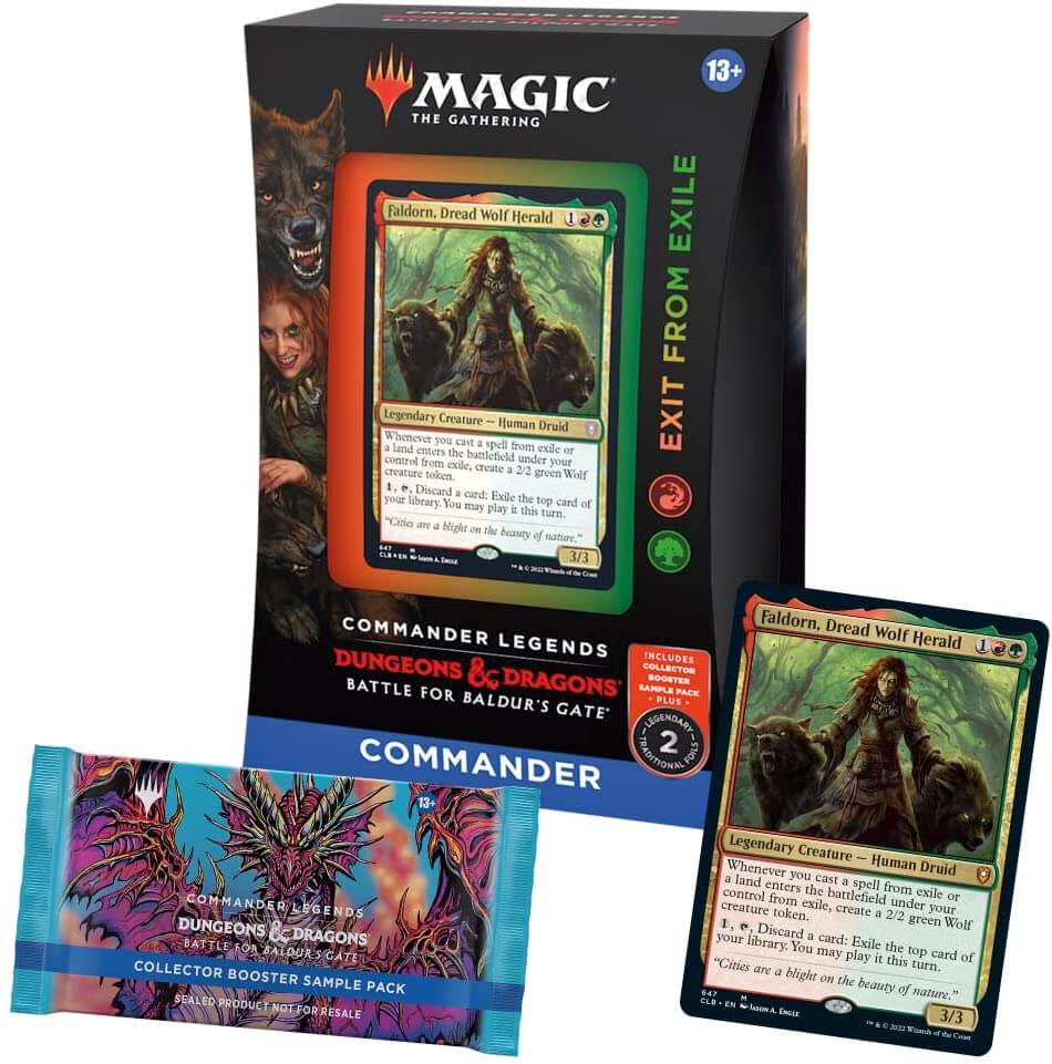 Mtg Magic The Gathering - Commander Legends: Battle for Baldur's Gate Commander Deck - Exit from Exile - Collector's Avenue