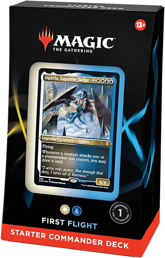 MTG Magic The Gathering Starter Commander Deck - First Flight (White-Blue) - Collector's Avenue