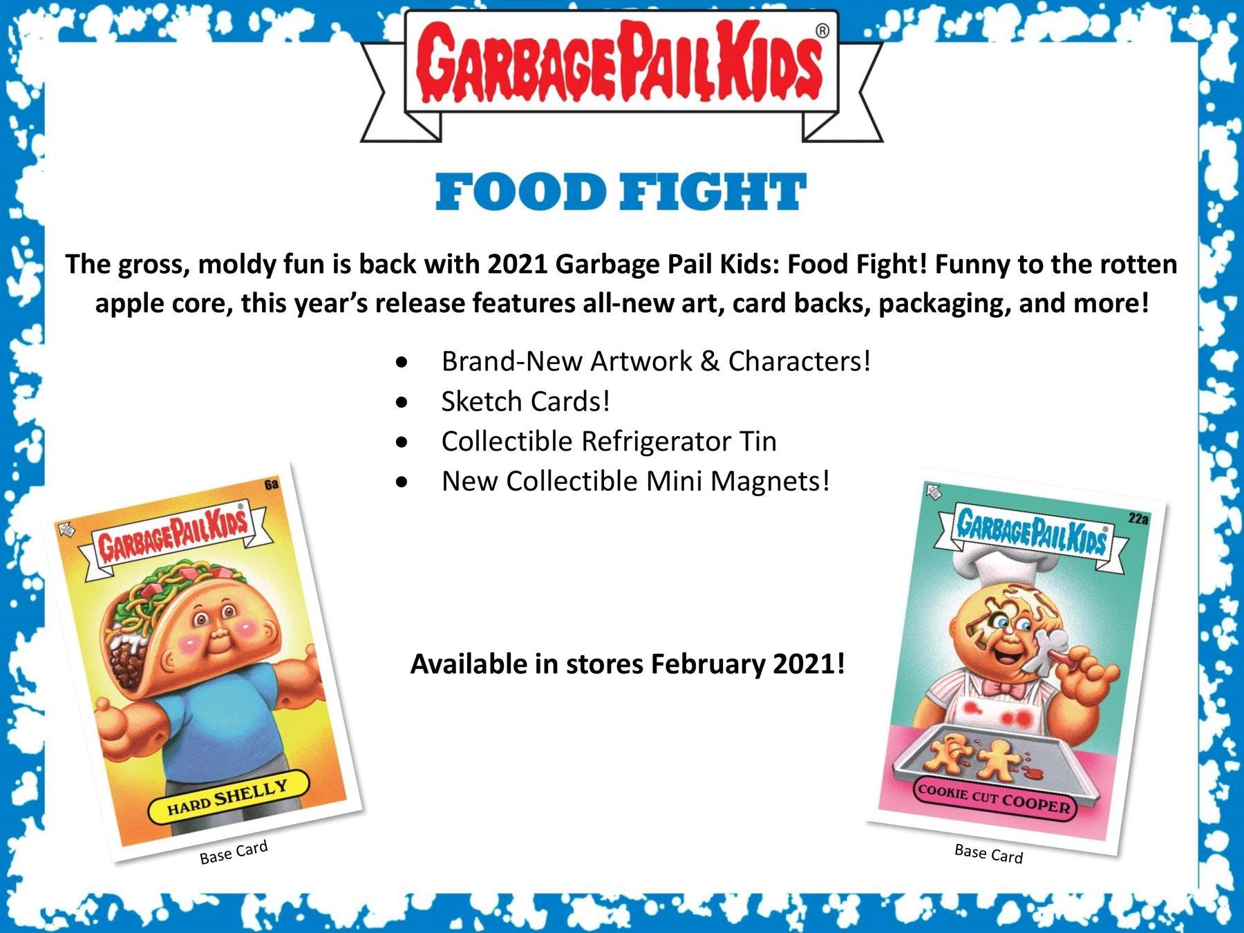 Garbage Pail Kids Food Fight Series 1 Hobby Box (Topps 2021) - Collector's Avenue