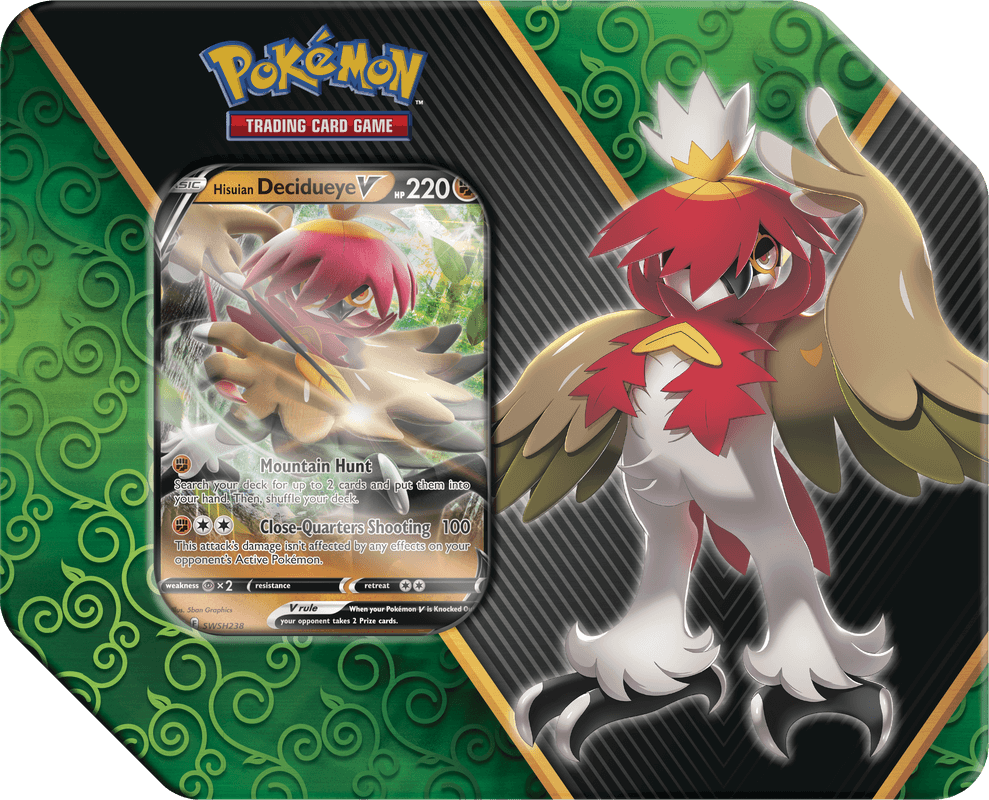 Pokemon Divergent Powers - Hisuian Decidueye V Tin - Collector's Avenue