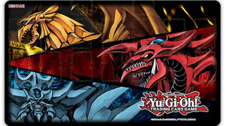 YuGiOh! Konami Playmat: Slifer, Obelisk & Ra - Collector's Avenue