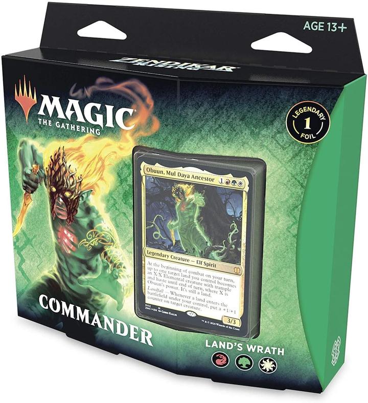 Mtg Magic The Gathering Zendikar Rising Commander Deck - Land’s Wrath - Collector's Avenue