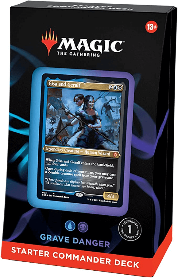 MTG Magic The Gathering Starter Commander Deck - Grave Danger (Blue-Black) - Collector's Avenue