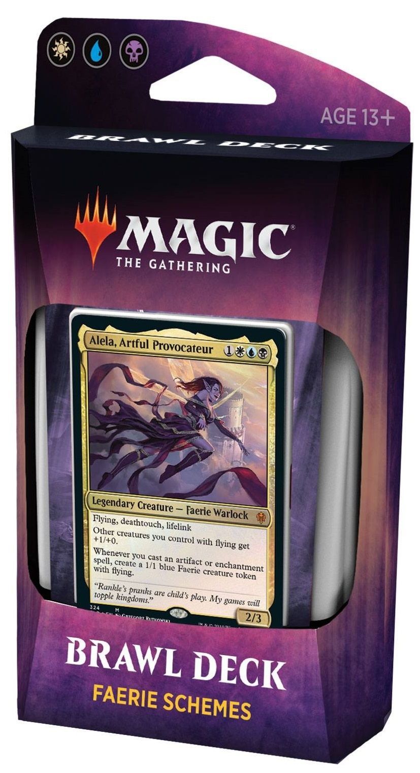 Mtg Magic The Gathering Throne of Eldraine Brawl Deck Faerie Schemes (UBW) - Collector's Avenue