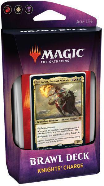 Mtg Magic The Gathering Throne of Eldraine Brawl Deck Knights' Charge (WBR) - Collector's Avenue