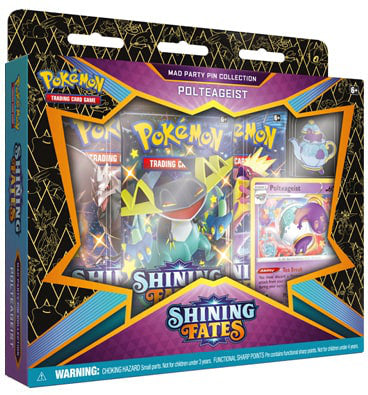 Pokemon Shining Fates Polteageist Mad Party Pin Collection Box - Collector's Avenue