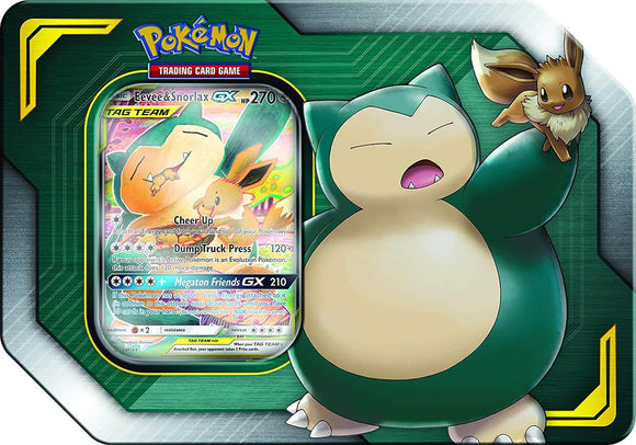 Pokemon Eevee and Snorlax GX Tag Team Tin - Collector's Avenue