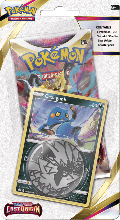 Pokemon Lost Origin Croagunk Checklane Blister - Collector's Avenue
