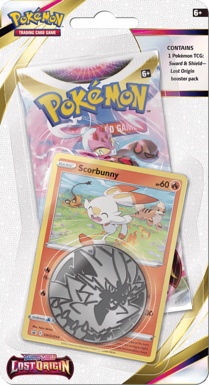 Pokemon Lost Origin Scorbunny Checklane Blister - Collector's Avenue