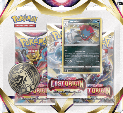 Pokemon Lost Origin Weavile 3 Pack Blister - Collector's Avenue