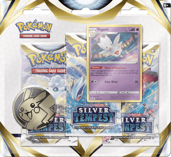 Pokemon Silver Tempest 3 Pack Blister - Togetic - Collector's Avenue