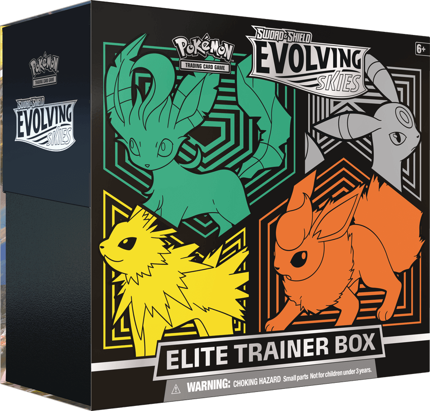 Pokemon Sword and Shield Evolving Skies Elite Trainer Box (Umbreon, Flareon, Jolteon, and Leafeon) - Collector's Avenue