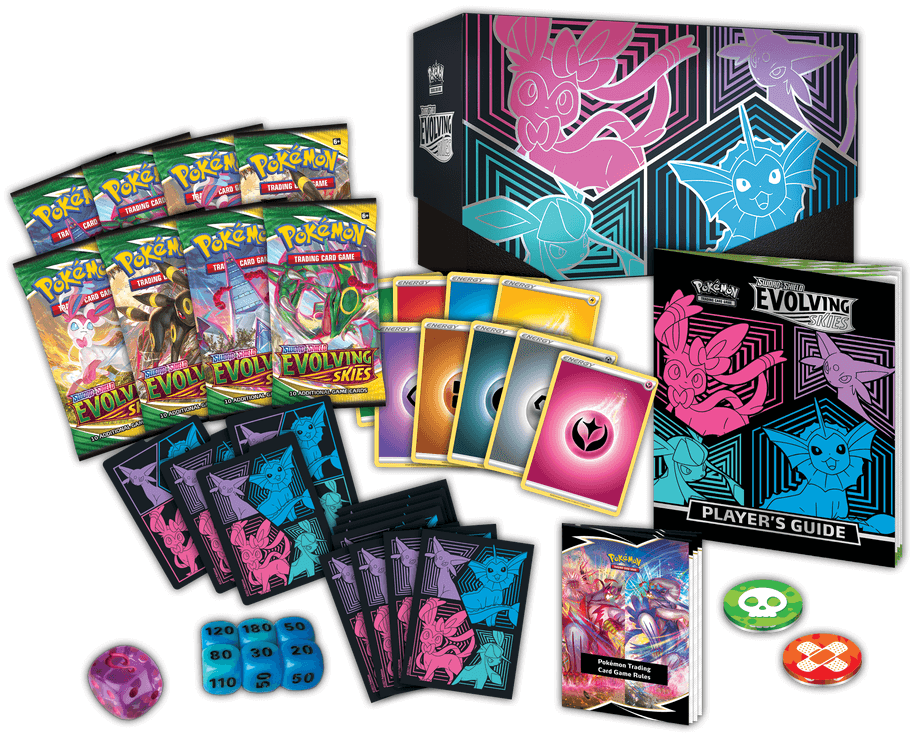 Pokémon EVOLVING SKIES Elite Trainer Box Evolving Skies Elite Pokémon EVOLVING SKIES Elite Trainer Box Evolving Skies Elite