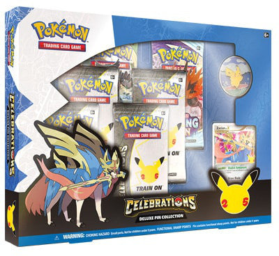 Pokemon Celebrations Deluxe Pin Collection Box - Zacian LV.X - Collector's Avenue