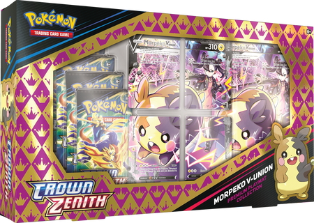 Pokemon TCG Crown Zenith Morpeko V-Union Premium Playmat Collection - Collector's Avenue