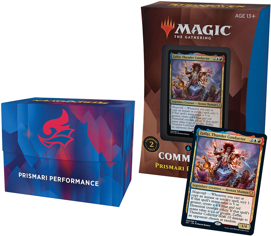 Mtg Magic The Gathering Strixhaven Commander 2021 - Prismari Performance (Blue-Red) - Collector's Avenue