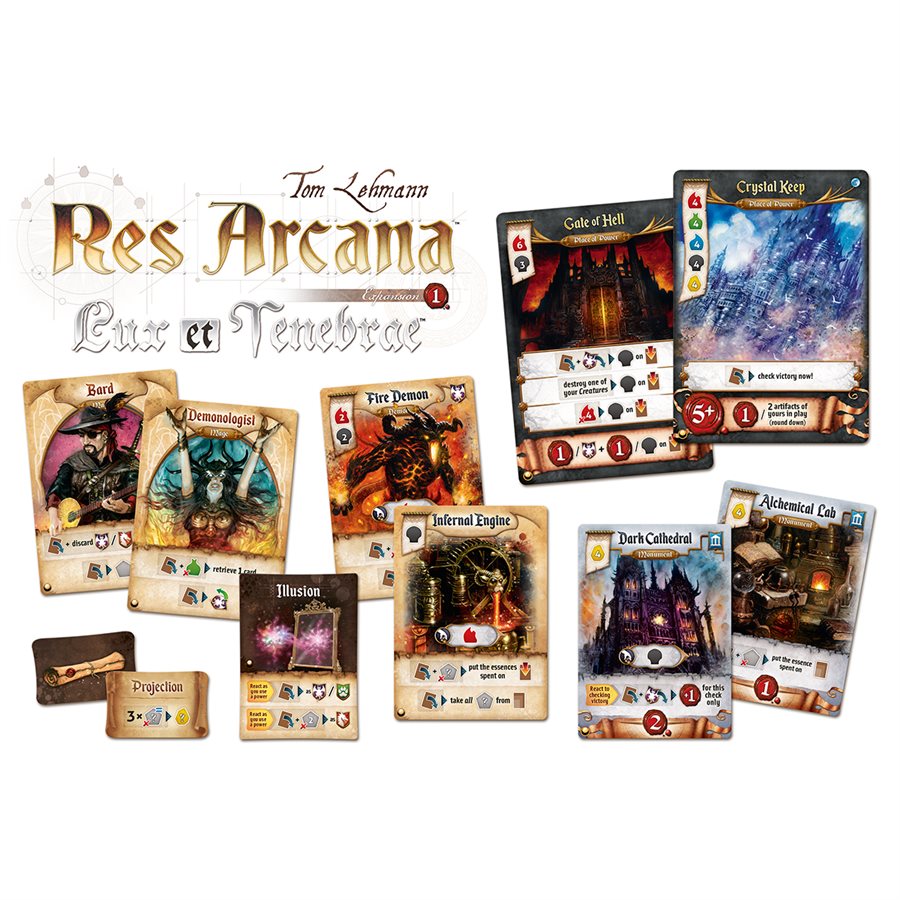 Res Arcana: Lux et Tenebrae (Expansão) - Brechó Lúdico Brechó Lúdico - Seu local de compra e Res Arcana: Lux et Tenebrae (Expansão) - Brechó Lúdico Brechó Lúdico - Seu local de compra e