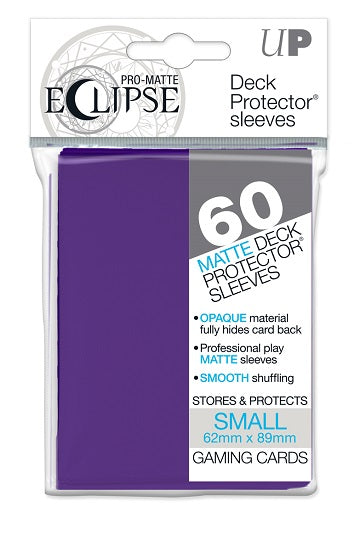 Ultra PRO Small Deck Protectors 60ct - Pro Matte Eclipse - Royal Purple - Collector's Avenue
