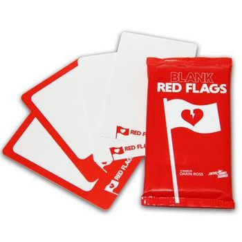 Red Flags Blank Cards - Collector's Avenue