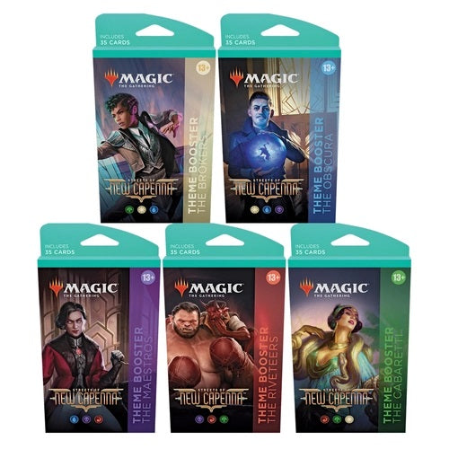 Mtg Magic The Gathering - Streets of New Capenna Theme Booster Pack (Set of 5) - Collector's Avenue