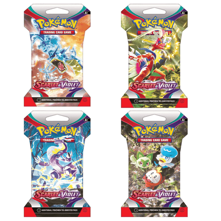 Pokemon - Scarlet & Violet Sleeved Booster Pack Bundle (24 Packs) - Collector's Avenue