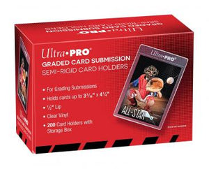 Ultra Pro - Semi Rigid Lip Tall Card Holder 200ct - (Graded) - Collector's Avenue
